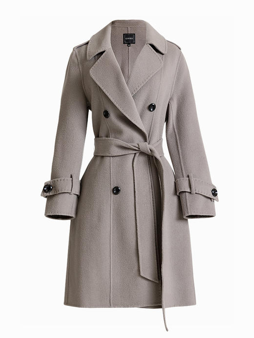 LIZZY 秋冬英伦风双面呢羊毛双排扣大衣外套6370 商品图5