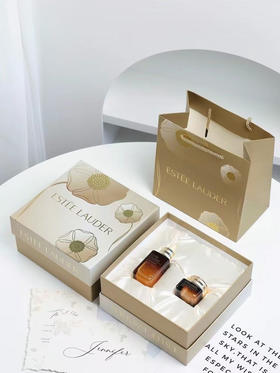 雅诗兰黛特润精华眼霜礼盒 第七代特润精华50ml+抗蓝光眼霜15ml 配限量礼盒礼袋