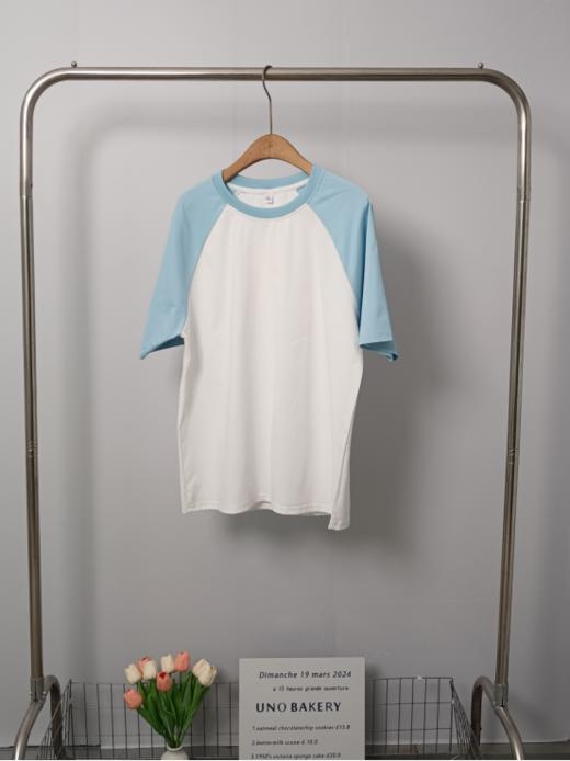 ⏰薅羊毛警报‼独家定制【真维斯休闲男女同款宽松插肩袖短袖】😍上身减龄高中生既视感，元气满满的配色~太适合夏天啦！！轻薄透气！ 商品图5