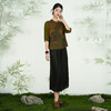 【时光画廊】【香云纱】乔万尼2025新品新中式立领拼接宽松真丝上衣ED2C556 商品缩略图2