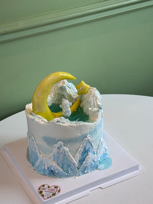 星星月亮山谷许愿池蛋糕（包含原图天使蜡烛） 商品图1