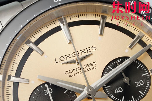 AF浪琴康卡斯计时系列 康卡斯悦动计时 男士腕表 胶带款 表径42mm 商品图3