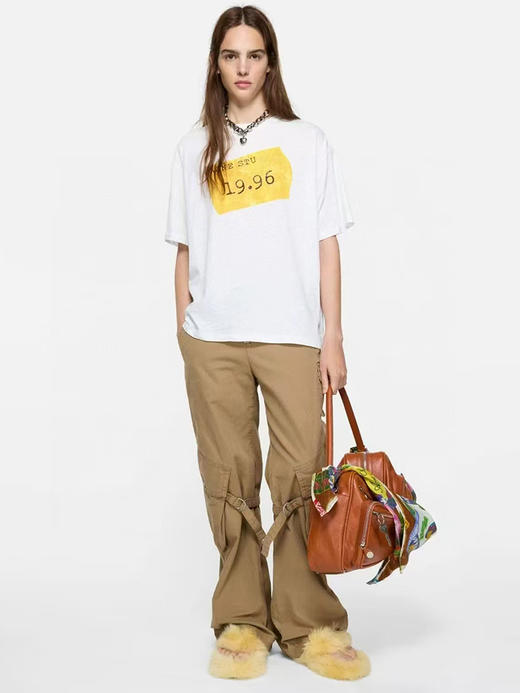 现货 THS-限时 情侣款 艾克妮家 1996系列logo印花T恤 QH465 商品图1