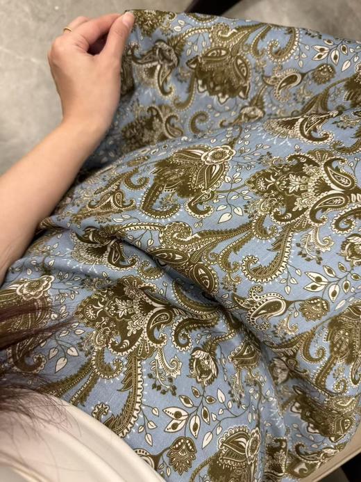 风传花信｜南法氛围感印花亚麻半裙（预售） 商品图3