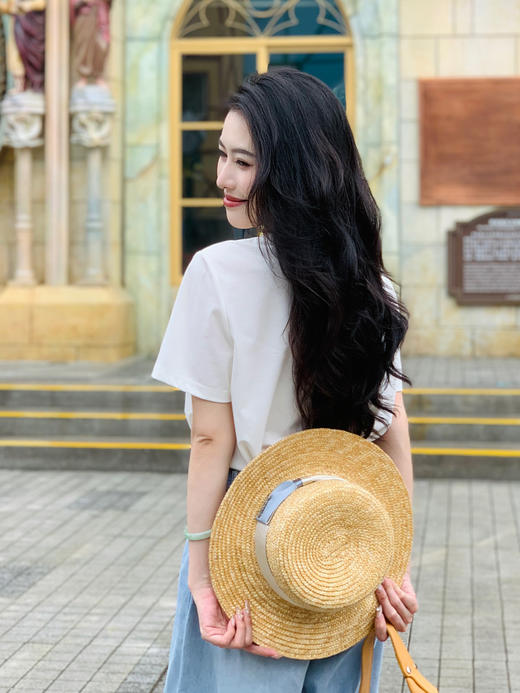 【百图lulu定制】【桑蚕丝T恤】圆领 正肩  黑科技 凉感桑蚕丝  短袖T恤 商品图10