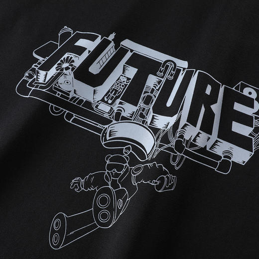 GXG男装【100%棉】25夏季字母印花舒适透气男式宽松圆领短袖T恤K&C 商品图5