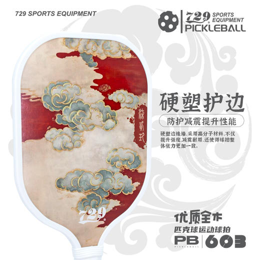 [2拍送4球] 友谊729 匹克球603型五层杨木底板耐打耐磨专业匹克球拍大童成人室内外通用套装 商品图4