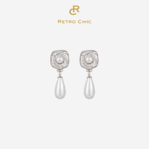 【熊黛林&王楚然&刘芳菲同款】Victoria维多利亚系列｜金丝珍珠耳环（2色可选） 商品图1