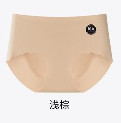【独立包装10A抑菌奶皮内裤】16CM加长裆桑蚕丝底裆中腰亲肤舒适无痕内裤女士 商品图7