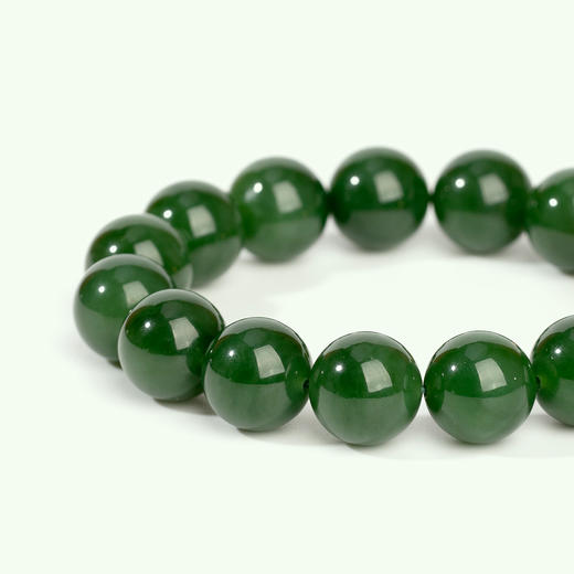 好运连珠 天然碧玉手串 商品图1