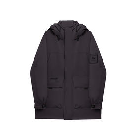 【新品上新】HX 冬季长款带帽羽绒服防风保暖简约大气S100444332101/02/03