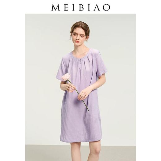 3楼 美标棉纱睡裙睡衣女棉质春夏甜美家居服89261 商品图2