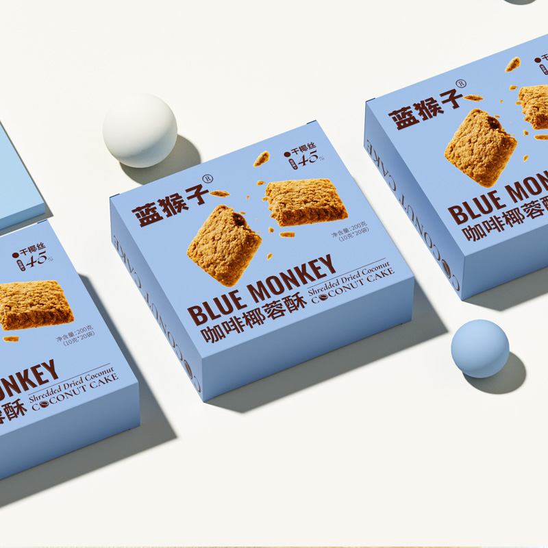 【蓝猴子咖啡椰蓉酥】咖啡饼干/200克（10克*20袋）