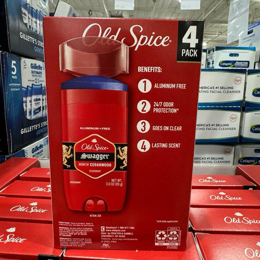 打折了📣美国🇺🇸直邮特价只要198元4支！直邮包税！🔥Old Spice老帆船欧仕派止汗膏止汗香体膏套装 85g*4！🔆止汗和除臭性能炒鸡好，可以持续一整天！ 商品图1