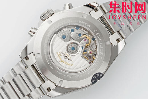 AF浪琴康卡斯计时系列 康卡斯悦动计时 男士腕表 钢带款 表径42mm 商品图5