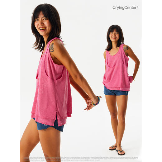 CryingCenter  假两件彩点纱吊带毛边背心 哭喊中心 商品图2