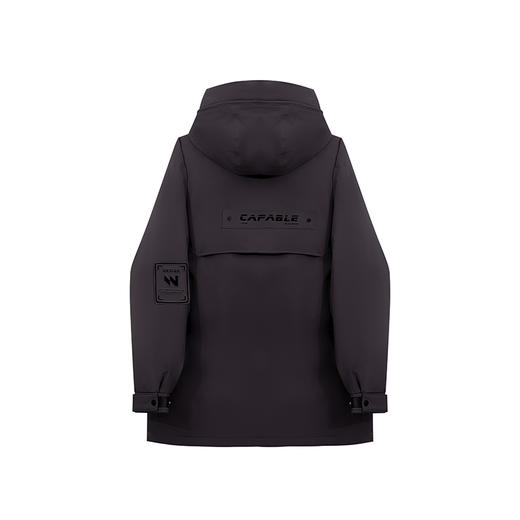 【新品上新】HX 冬季长款带帽羽绒服防风保暖简约大气S100444332101/02/03 商品图1