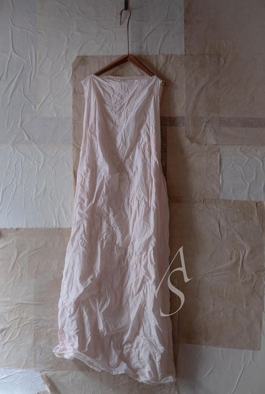 Daniela Gregis 樱花粉/白色双面肌理棉纱无袖连衣裙 商品图13