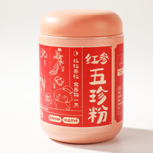 【冲调粉】燕之坊-红参五珍粉500g/罐*1 商品图0