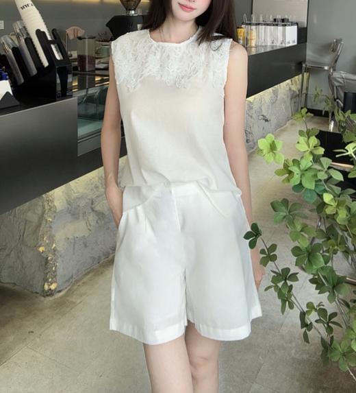 姹弥Charming·重工蕾丝亚麻套装，素净雅致，简约透气【G】 商品图8
