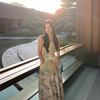 金蘑菇菇 /花间吻 温柔风碎花吊带裙 定制轻奢醋酸锻国风夏季显瘦 商品缩略图3