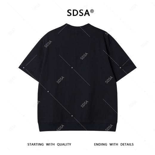 T3957夏季高级感新款男士简约休闲撞色条纹设计短袖T恤时尚圆领上衣潮 商品图5