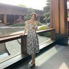 金蘑菇菇 /花间吻 温柔风碎花吊带裙 定制轻奢醋酸锻国风夏季显瘦 商品缩略图4