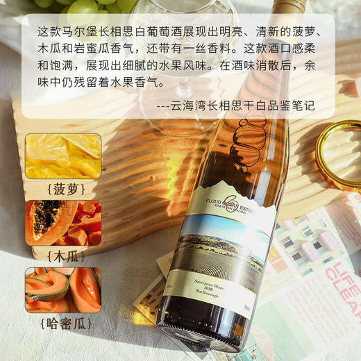 【名师酿造】新西兰原瓶进口马尔堡长相思干白葡萄酒  马尔堡长相思 13%vol 商品图1