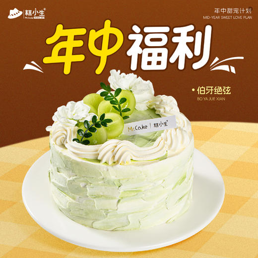 新品-伯牙绝弦半糖蛋糕 商品图0