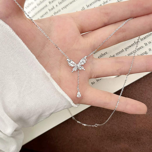 流苏蝴蝶结锁骨项链纪念日百货162297775 商品图1