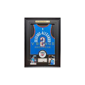 收藏系列 亚历山大  雷霆队蓝色2号 亲笔签名球衣