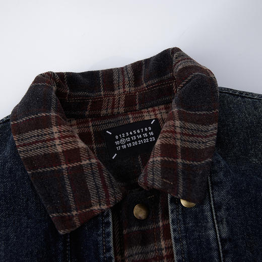 HX 冬季水洗牛仔翻领薄羽绒服假两件设计时尚保暖Z100440105101 商品图8