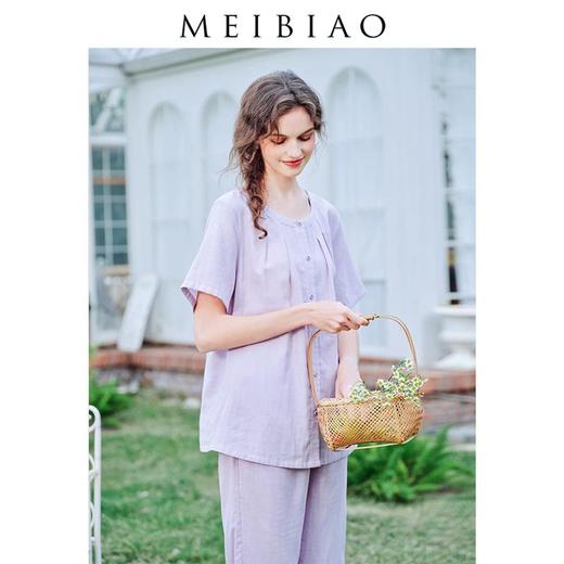 3楼 美标棉纱套装睡衣女棉质春夏甜美家居服89262 商品图0