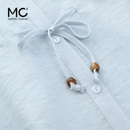 女装无袖翻领小衫配短裤仿棉麻套装-98S5223012 商品图3