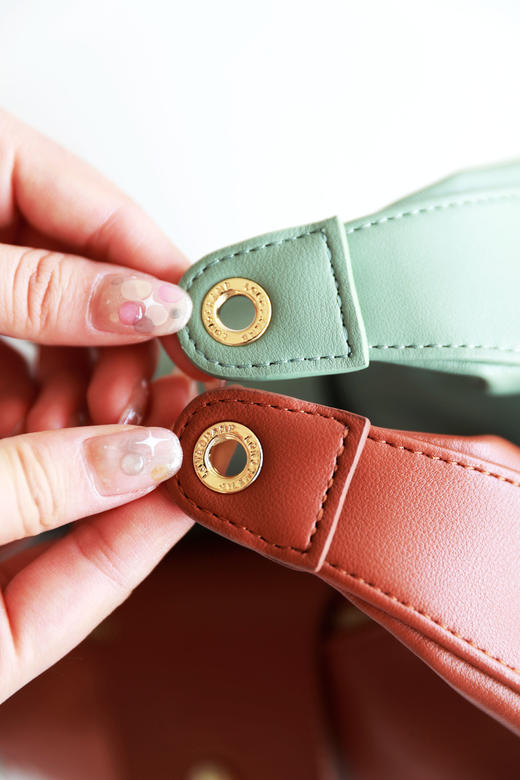 月牙包+饺子包，串珠仙女包包。头层牛皮法式腋下单肩包女C062388 商品图3