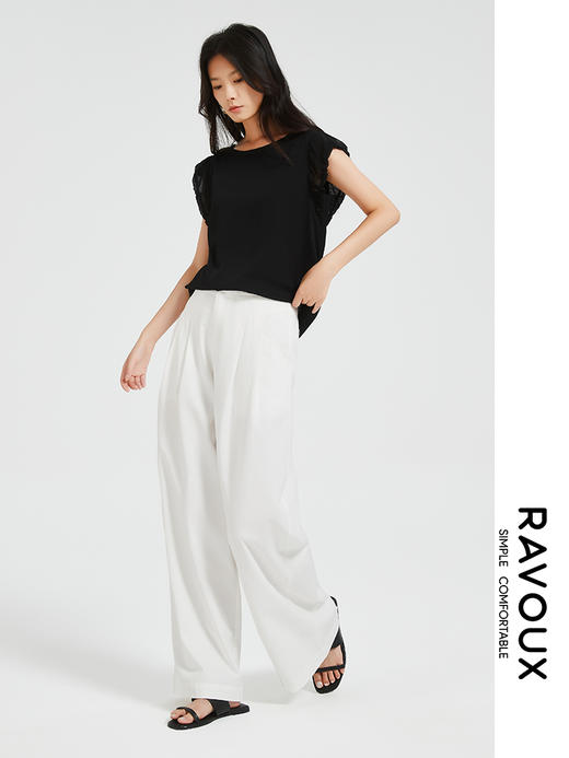 272049922后背蕾丝桑蚕丝上衣 商品图2