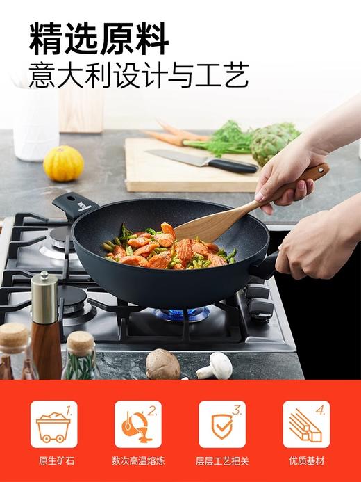 alluflon黑曜石不粘锅|不挑炉具！轻油少烟还不粘 商品图2