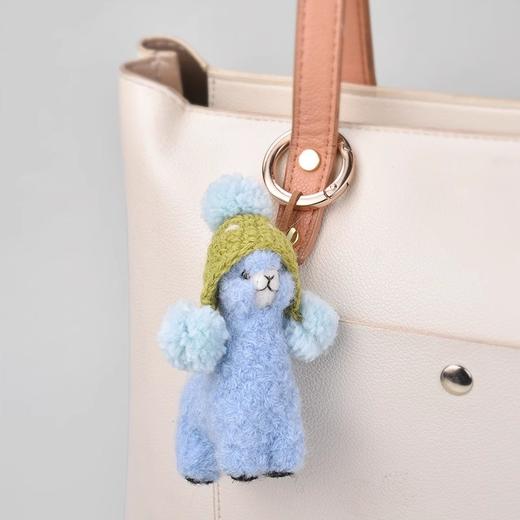 【订单实付低于299元，不发货】温暖驼 迷你编织羊驼挂饰-背毯  6972796114480-F . 商品图3