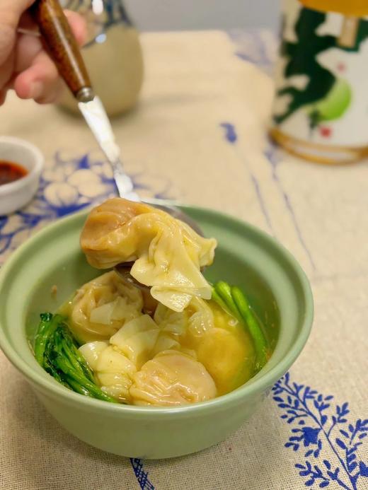 5盒99每盒赠送馄饨汤料包1包，原价4盒159山姆同款蟹黄虾仁馄饨现拆鲜活大闸蟹蟹黄原只南美青虾仁馅含量50%配料表干净京东基地直邮 商品图1