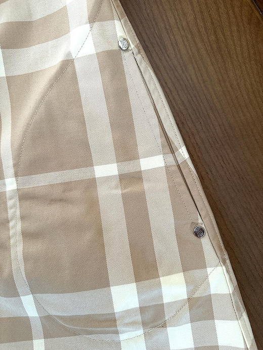 现货 THS-无 B家 格纹棉质嘎巴甸衬衫式连衣裙 BL2475 商品图9