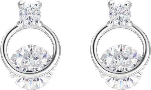 BYGS096982-A0-A0 周六福 银饰耳钉925银耳扣时尚百搭耳环耳饰 商品图0