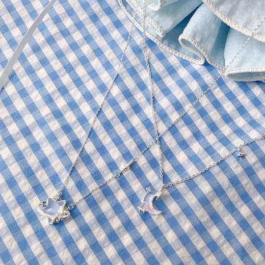 星星月亮款冰晶项链小众高级感纪念日百货161247047 商品图4