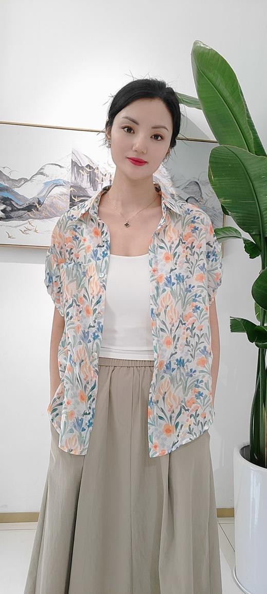 58J559韩版天丝印花短袖，均码 商品图5