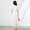 「高货wl」全新升级【铂金会员404/天猫539/差价135】(20959)洛诗琳定位镂空绣花连衣裙2025夏季棉质度假风白色长裙女 商品缩略图1