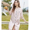 3楼 美标桑蚕丝七分袖睡裙女春夏桑蚕丝丝绸家居服秋330280 商品缩略图2