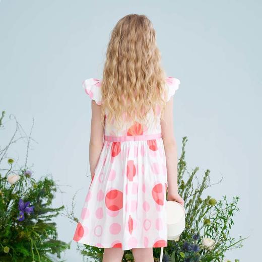 mettekids儿童连衣裙2025夏季新款女童印花公主裙收腰纯棉裙子 商品图5