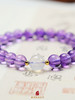 巧也【紫璃.月魄】【掌中收尽乾坤色，一寸琉璃一寸天】8mm紫水晶珠配月光石手珠国风手串禅意风 商品缩略图6