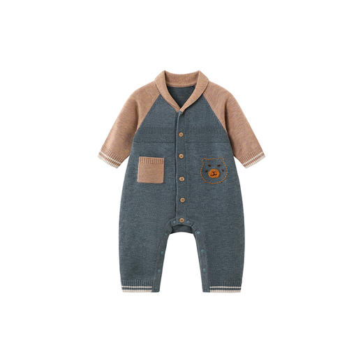 【商场同款】英氏婴儿衣服秋冬羊毛保暖婴儿连体衣保暖长袖外出服 商品图4