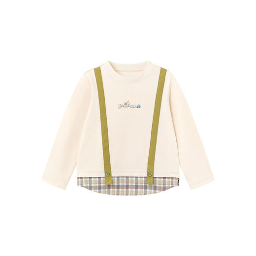 【商场同款】英氏儿童T恤长袖春秋季男童纯棉百搭休闲上衣套头衫 商品图4