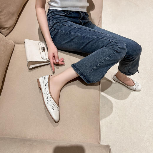 香港AINADA艾娜达 镂空单鞋气质款9188 软皮舒适 时尚百搭 4色可选 商品图4